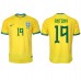 Maillot de foot Brésil Antony #19 Domicile vêtements Monde 2022 Manches Courtes